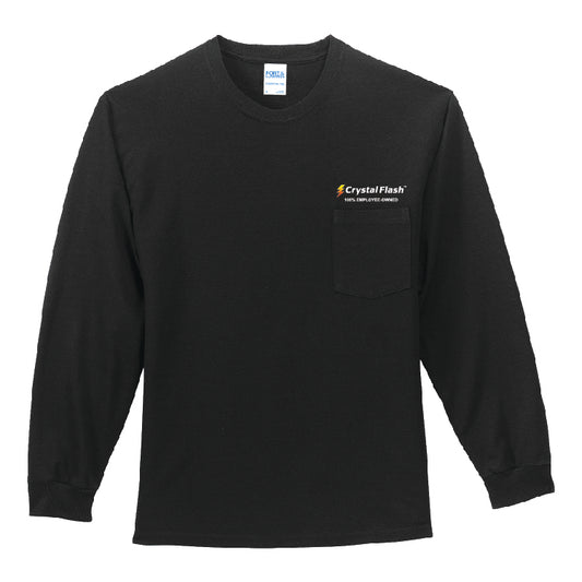 Port and Company Tall Long Sleeve Pocket Tee